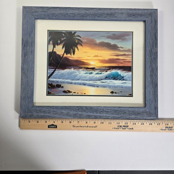 Framed Art Print Island Heritage Art Collections Sunset Paradise Ocean Sunset - Picture 2 of 5
